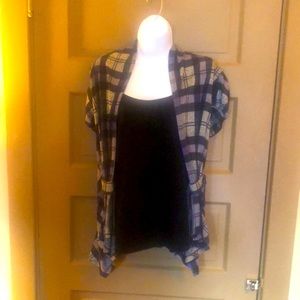 Combined vest and top- all one piece.